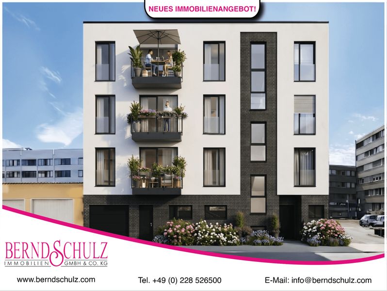 Neubauprojekt / 2-Zimmer-Eigentumswohnung im Zentrum von Bonn-Duisdorf